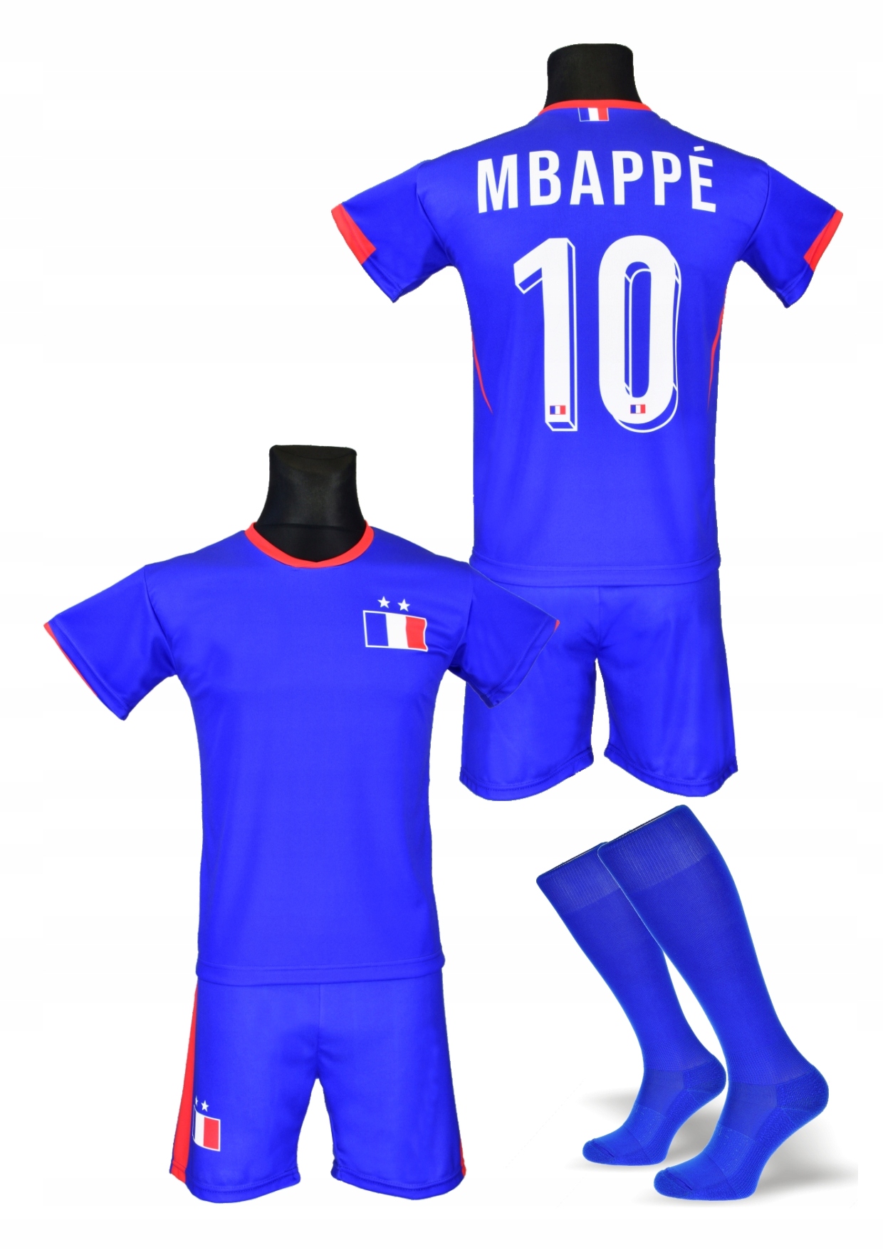 MBAPPE FRANCJA strój koszulka spodenki getry rozm. 122 Marka Inna marka