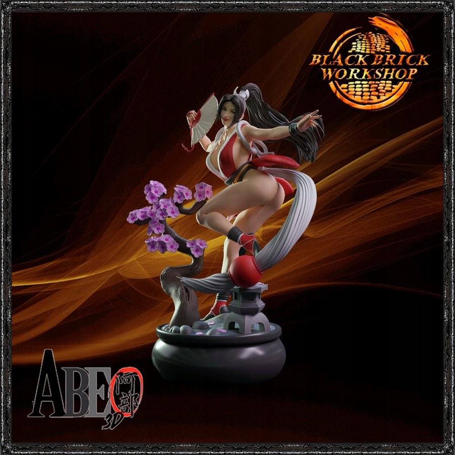 Mai Shiranui Nevymalovaná Abe 3D 1/12 (150mm) Měřítko (sfw) 3D Tisk