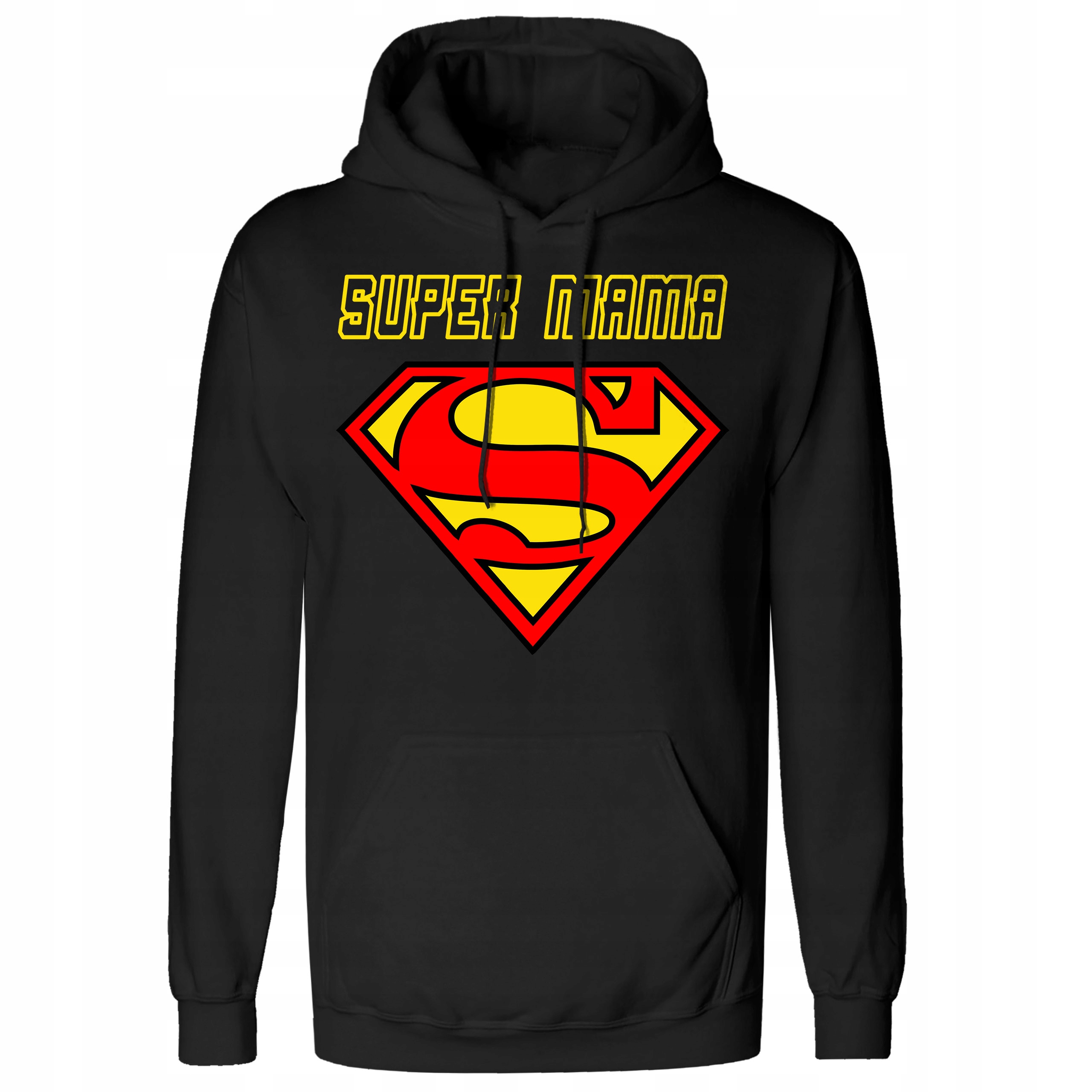 

Damska Bluza Z Kapturem Super Mama Rozmiar M