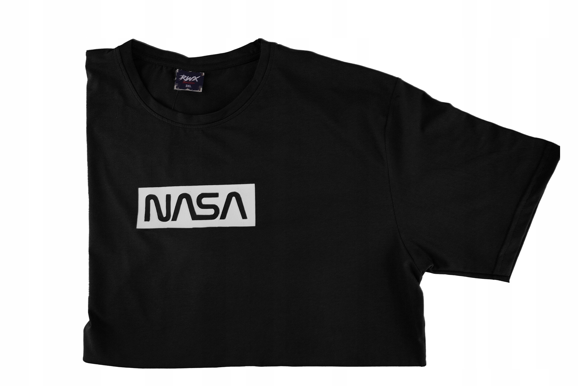 

T-shirt Męski Bawełniany Czarny Koszulka 5XL Duża