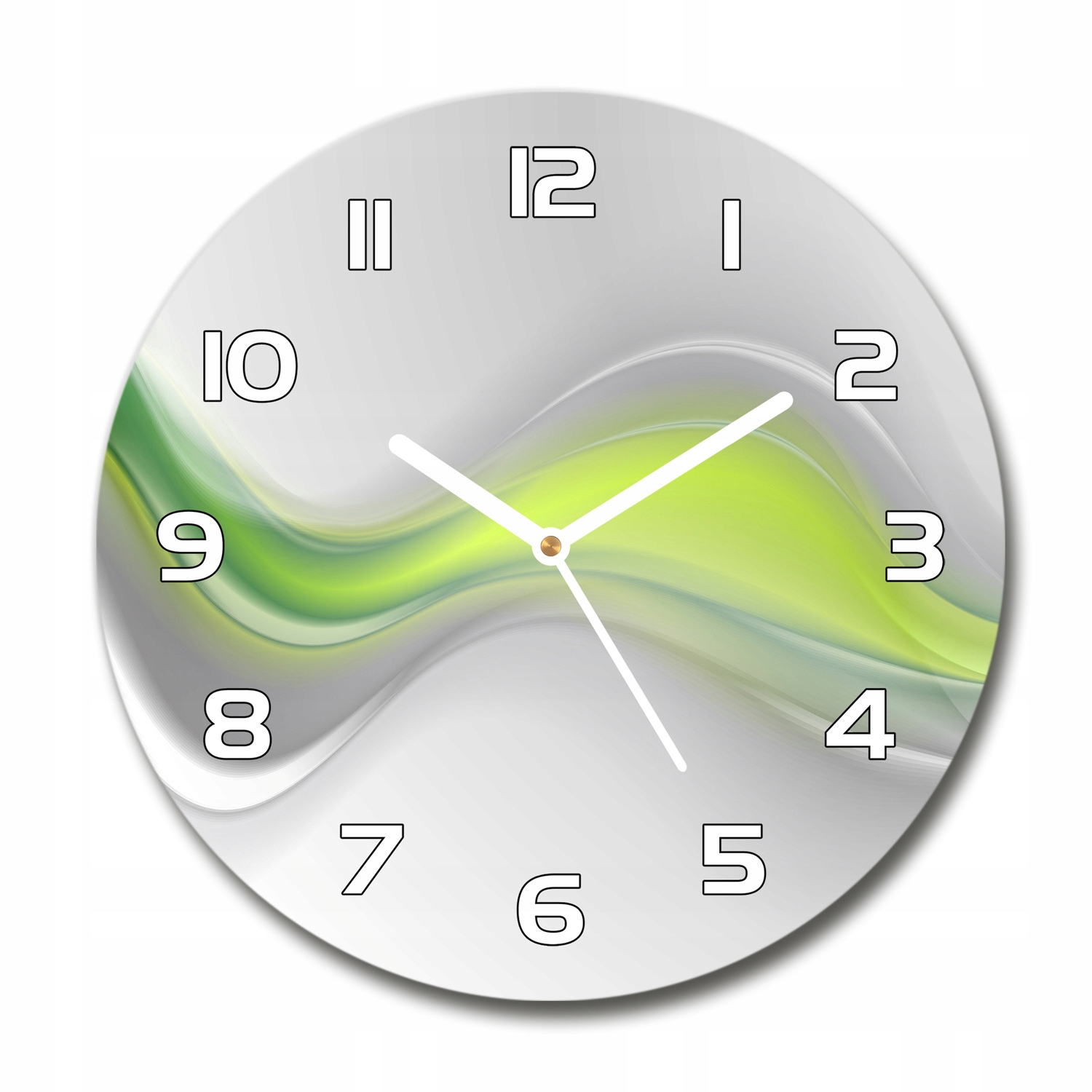 

Zegar szklany okrągły Abstrakcja fale fi 30 cm