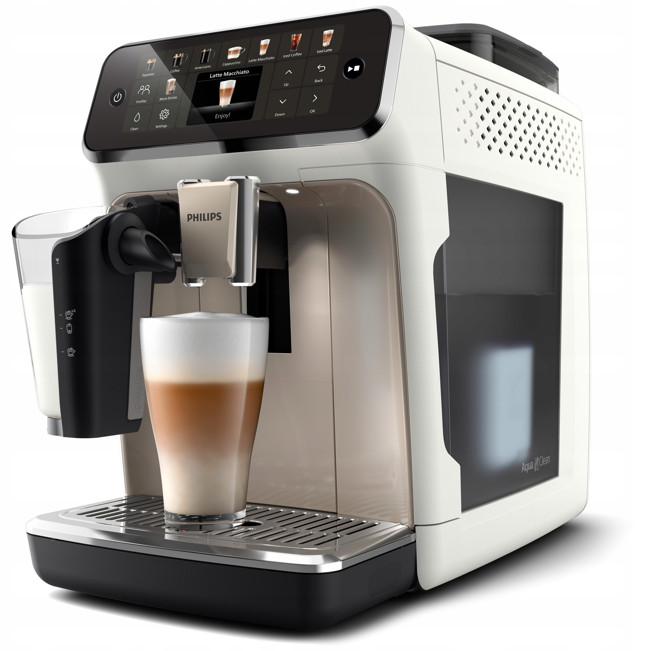 Ekspres do kawy automatyczny Philips LatteGo 5500 biały chrom EP5543/90