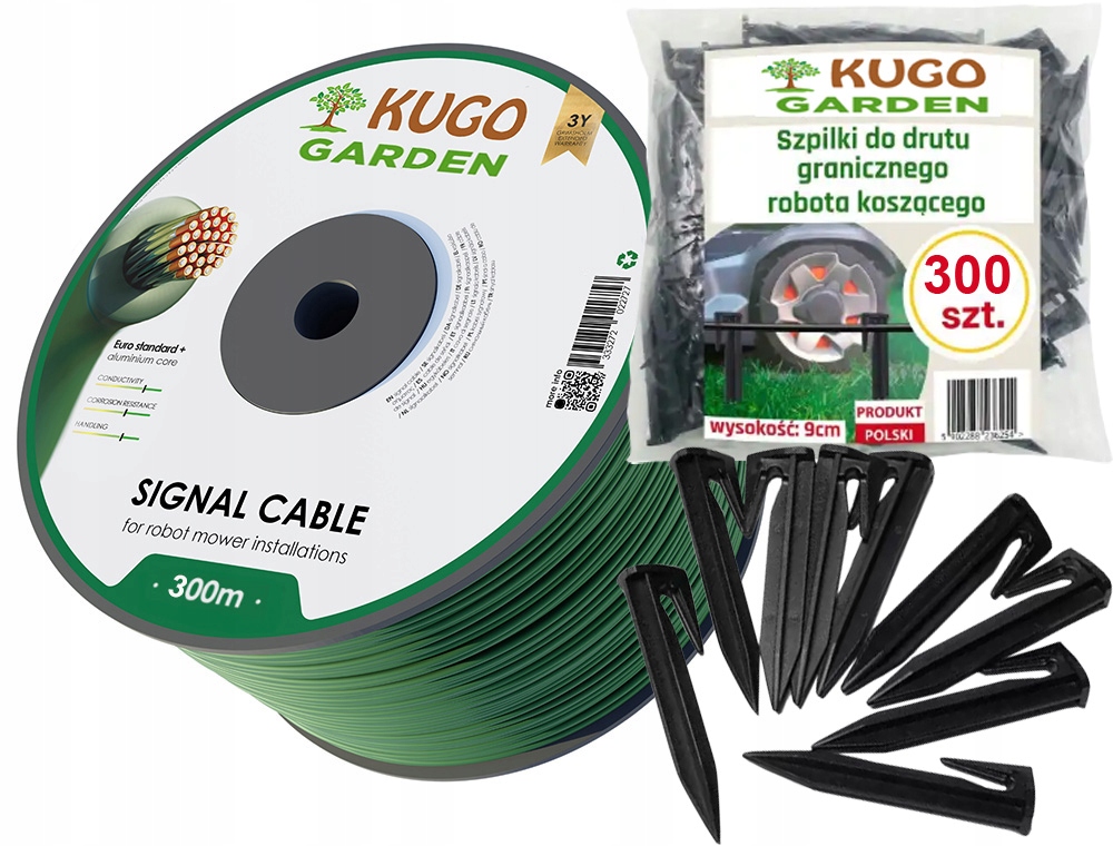 Kabel Obmedzovací Pre Kosičku Robota 300 m Hrubý 2.7 mm 300 špendlíkov