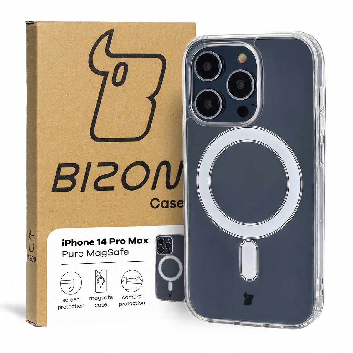 

Etui Bizon do iPhone 14 Pro Max, obudowa, MagSafe