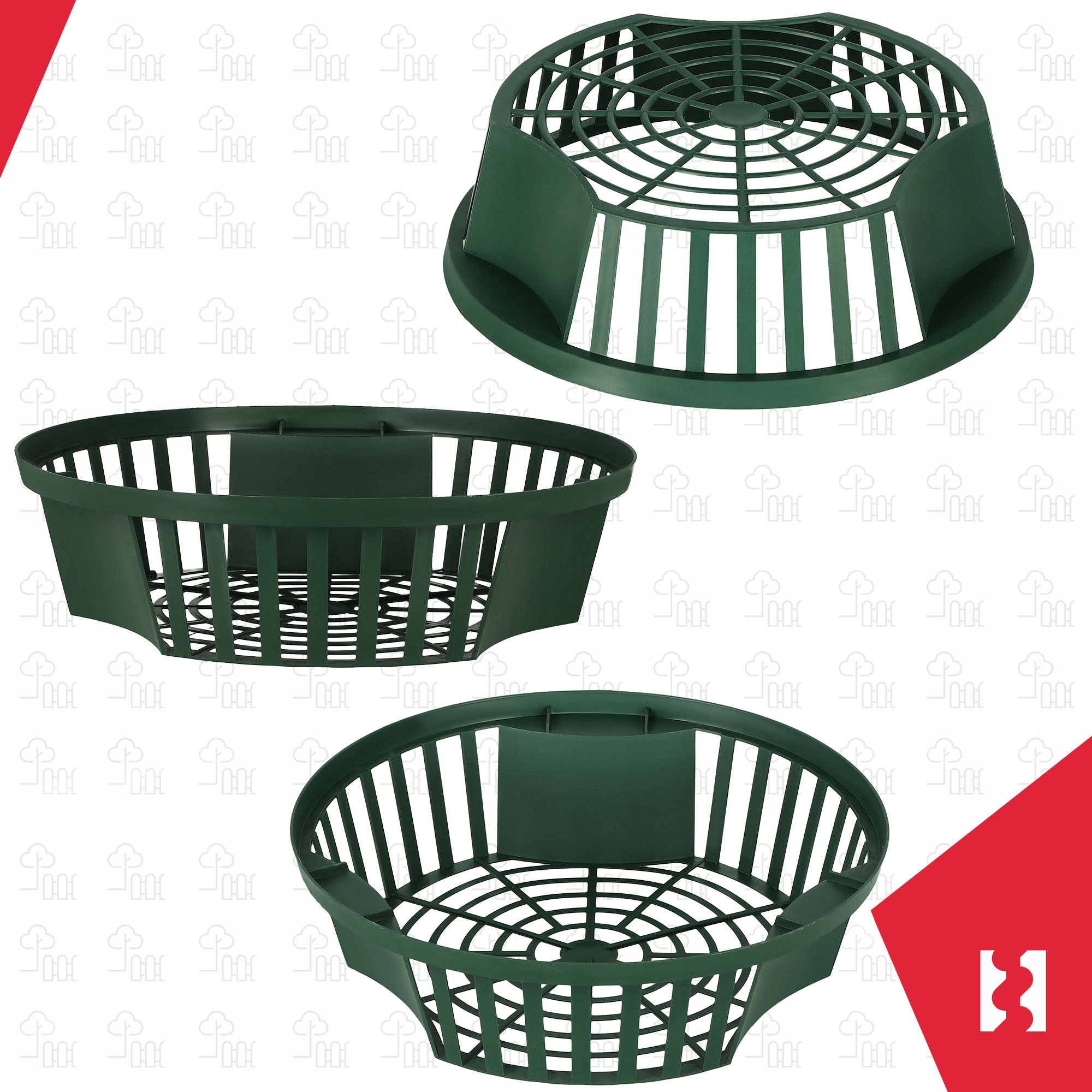 ZESTAW 10x KOSZYK NA CEBULĘ 215 MM OSŁONKA SADZENIA CEBULEK KWIATOWYCH BULW Marka Kotarbau