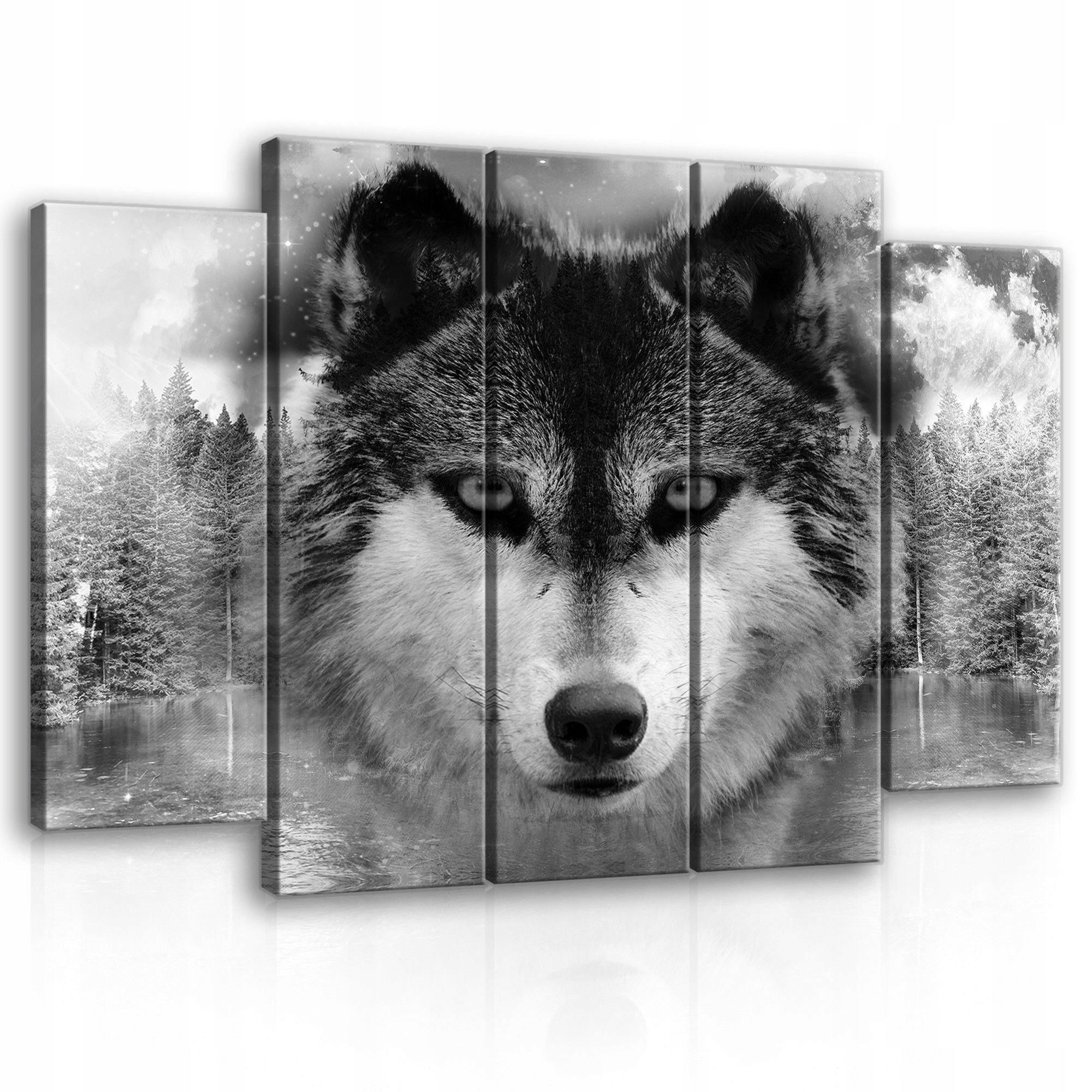 Obraz 150x100 Vlk les zima sneh príroda divoká príroda sila tajomstvo