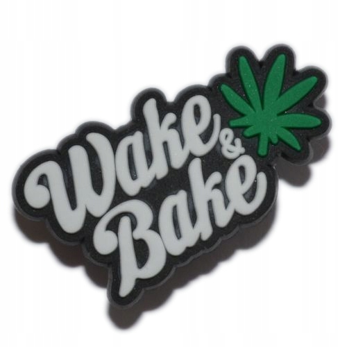 

Pozostałe - Przypinka - wake bake ganja - 3308