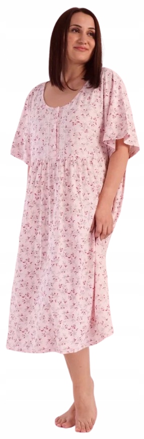 Klasická Dlouhá Košile Noční Pro Babičku 100% Bavlna Velká Velikost 5XL