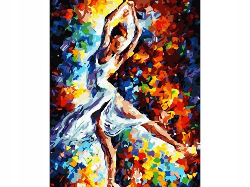 Obraz Malování Podle Čísel Rám 40x50cm Baletka V Barvě