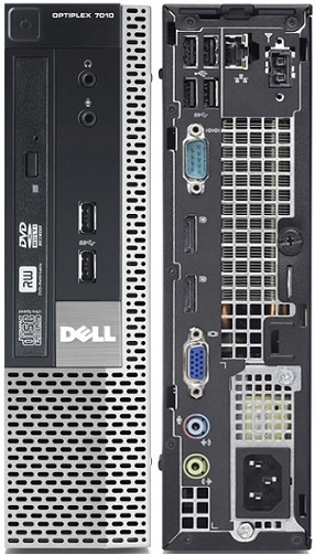Mini komputer PC DELL 7010 USFF i5 8GB SSD WIN10 Model Optiplex 7010 USFF