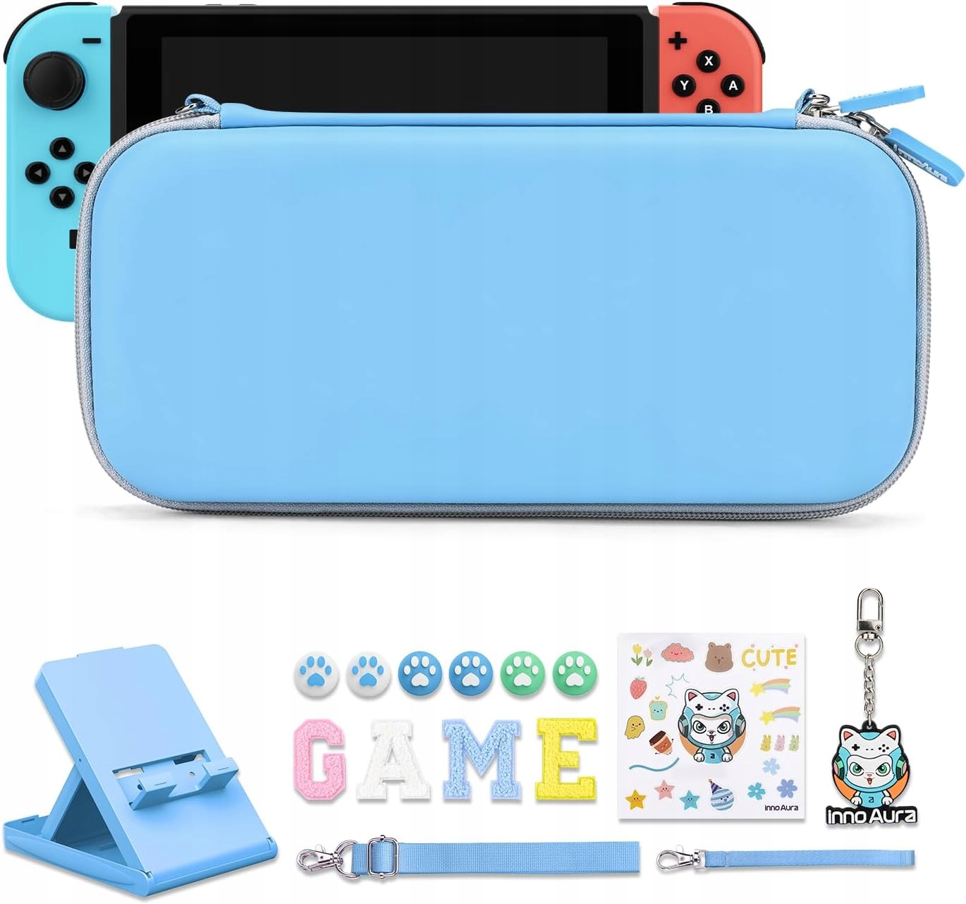 NS SWITCH16w1 ETUI DO KONSOLI NINTENDO SWITCH CASE POKROWIEC PODSTAWKA