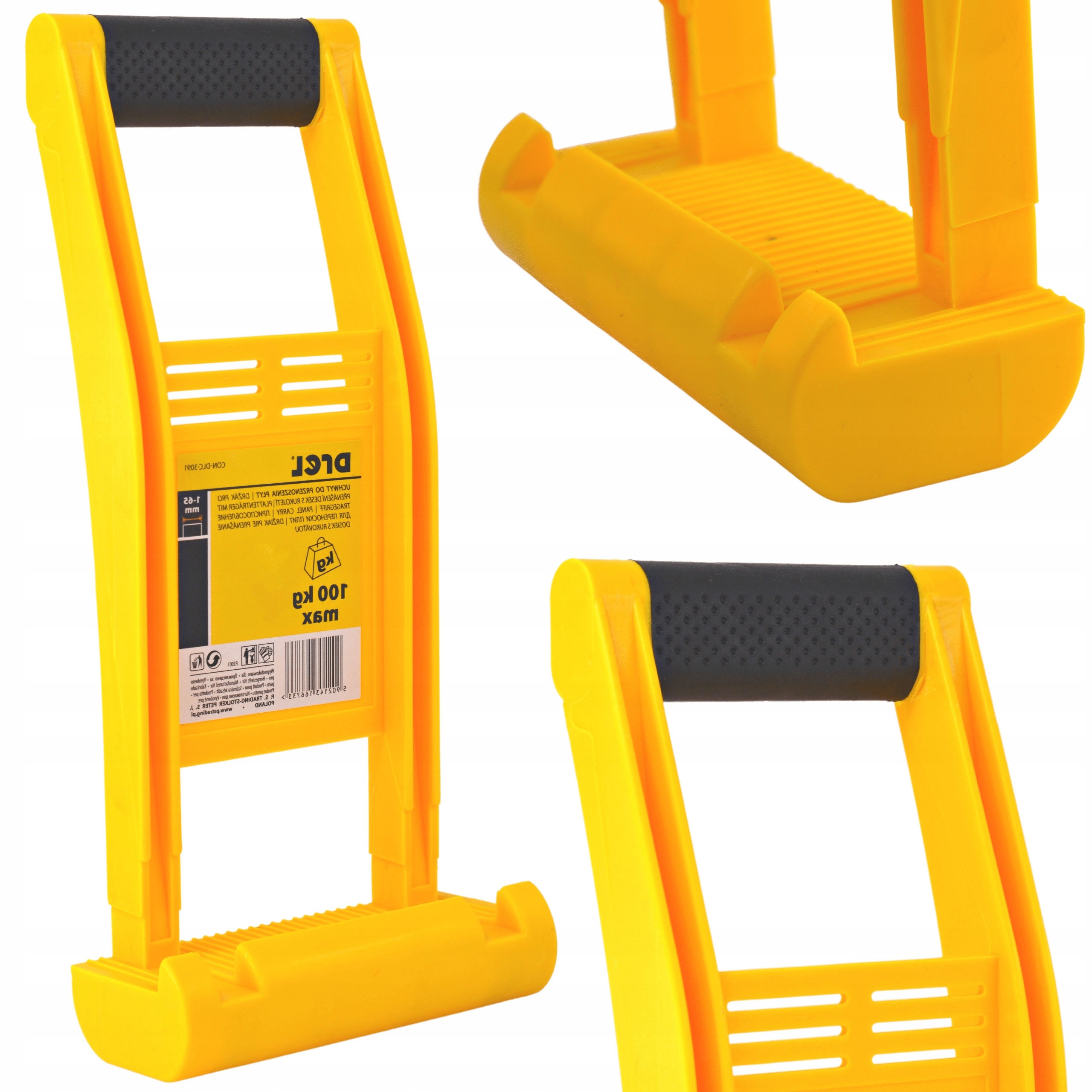 UCHWYT PODNOŚNIK DO NOSZENIA PRZENOSZENIA PŁYT GK PANELI OSB 100 KG DREL