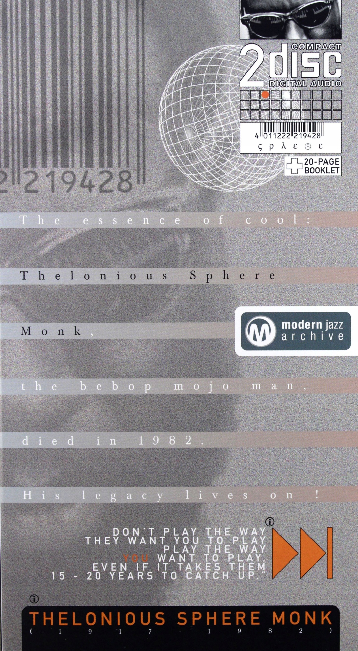 Thelonious Monk: Modern Jazz Archive [2CD]