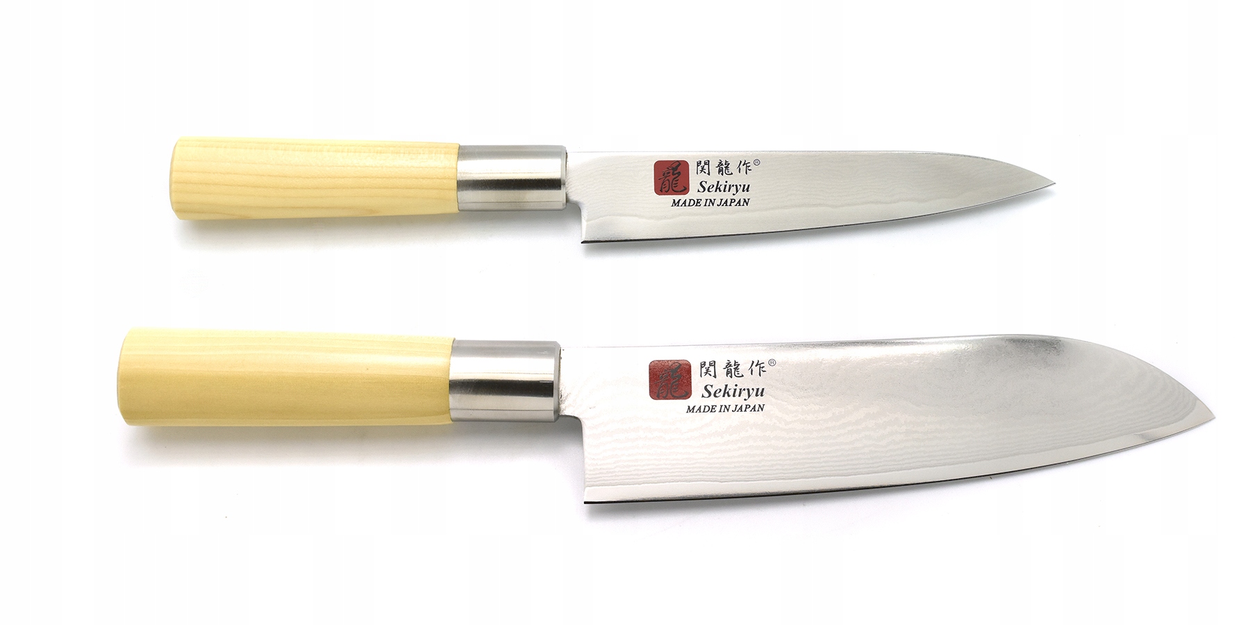 Sada nožov Sekiryu Damast Santoku, Paring