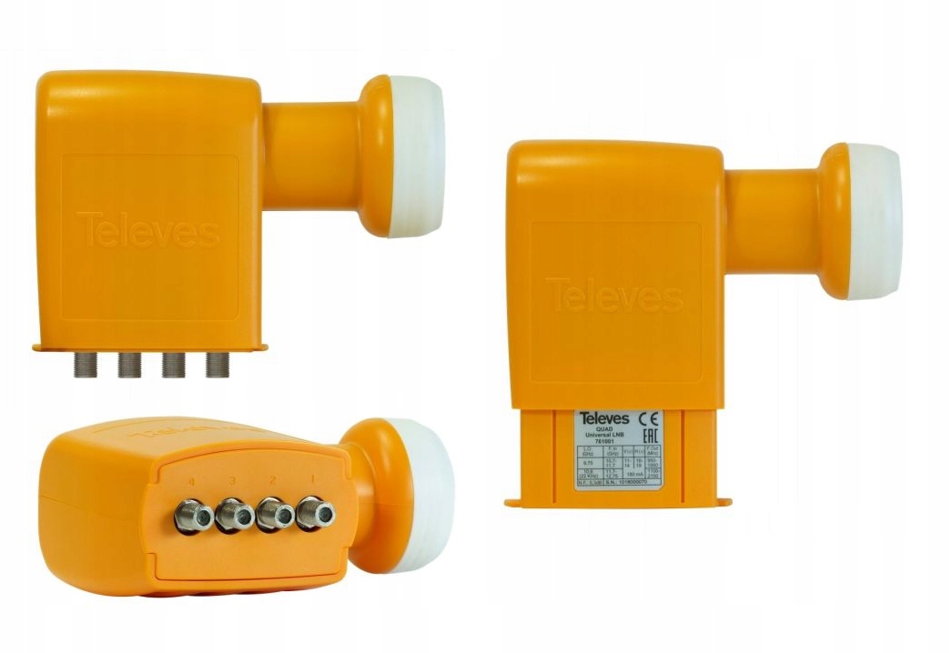 Konwerter Televes Quad 4 wyjścia poczwórny do 4 dekoderów 7610