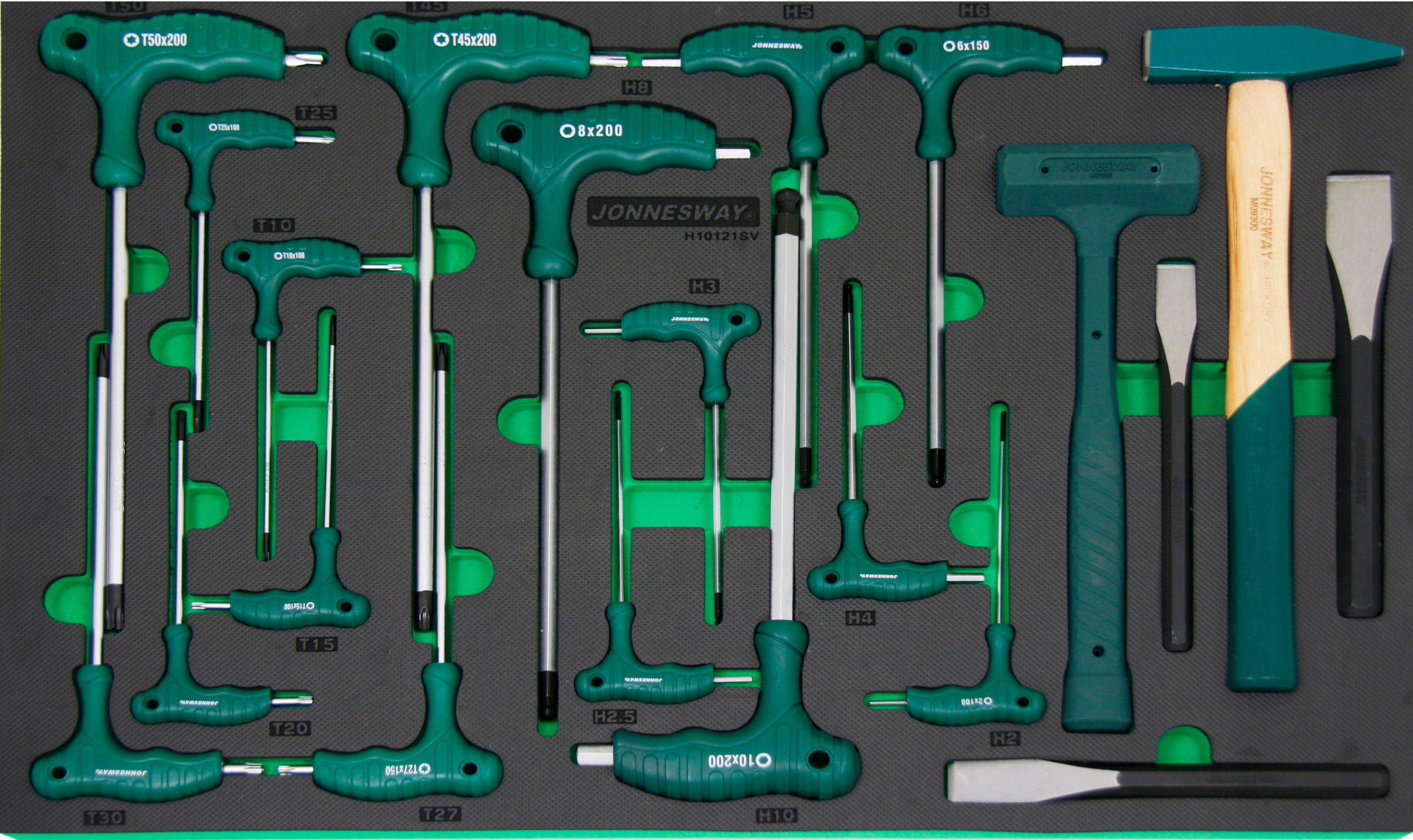 Zestaw 21szt. narzędzi we wkładce EVA Jonnesway H10121SV