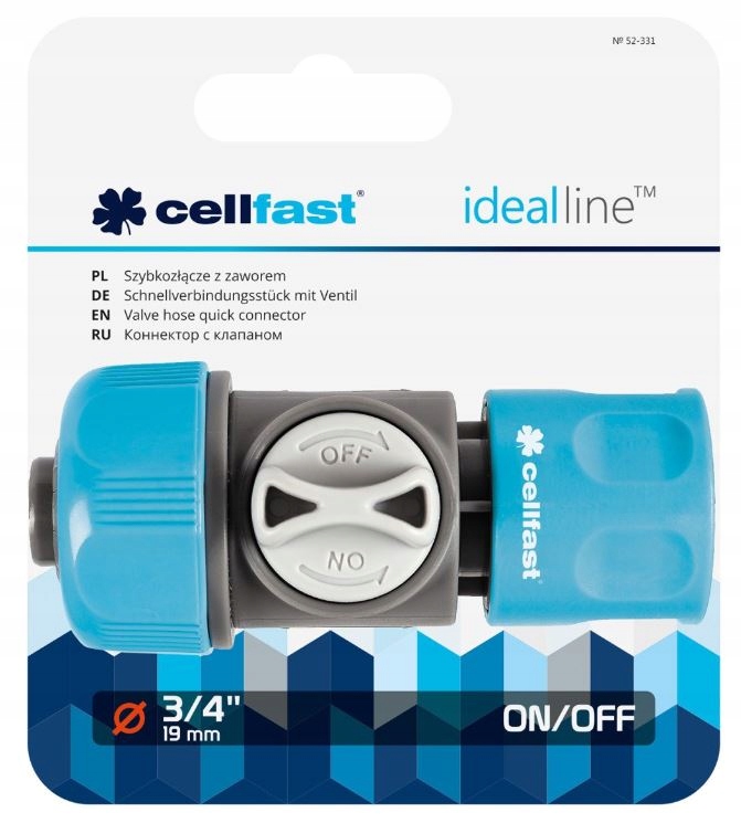 

Szybkozłączka Z Zaworem 3/4" 52-331 Cellfast
