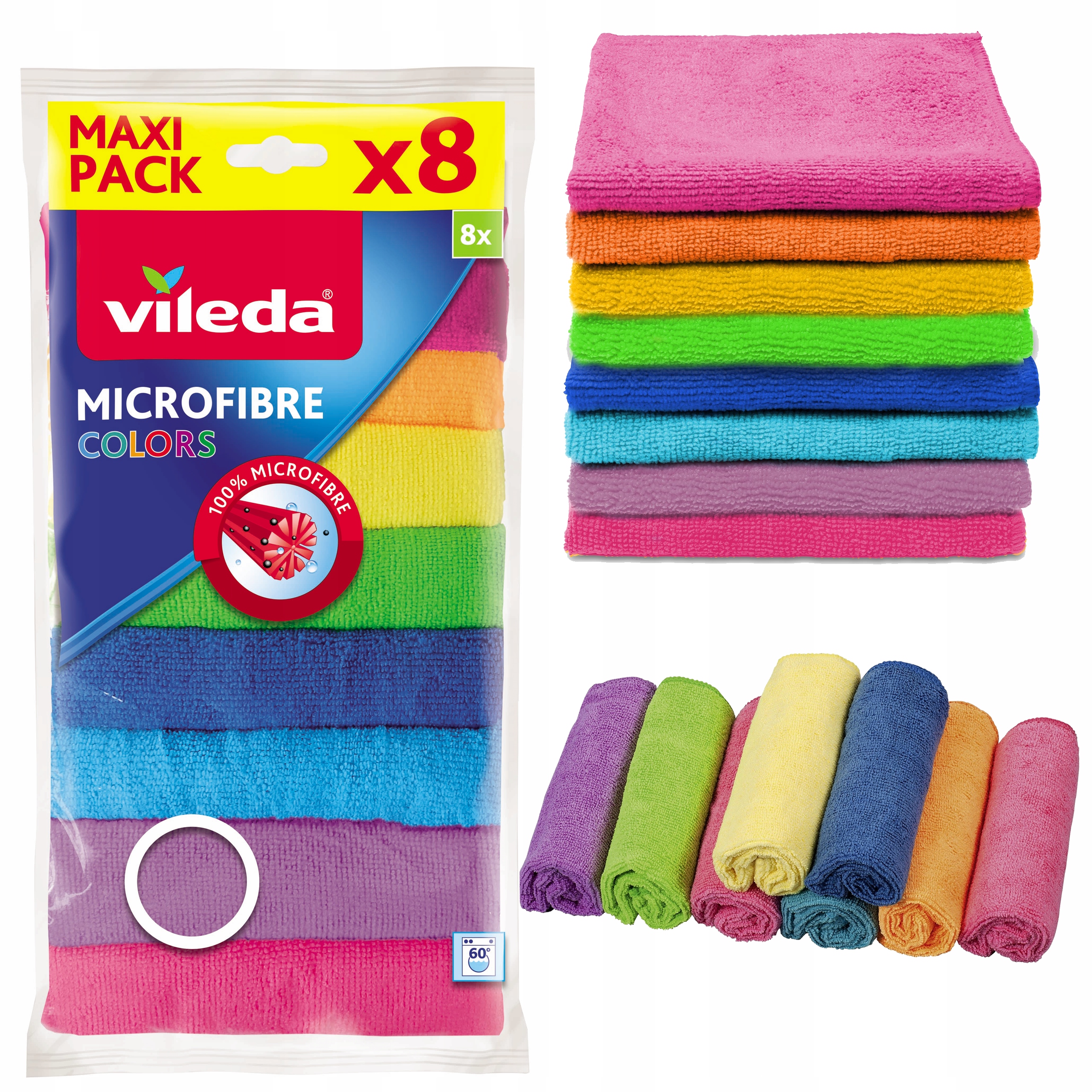 

Vileda Ściereczka Mikrofibra Colors 8 szt.