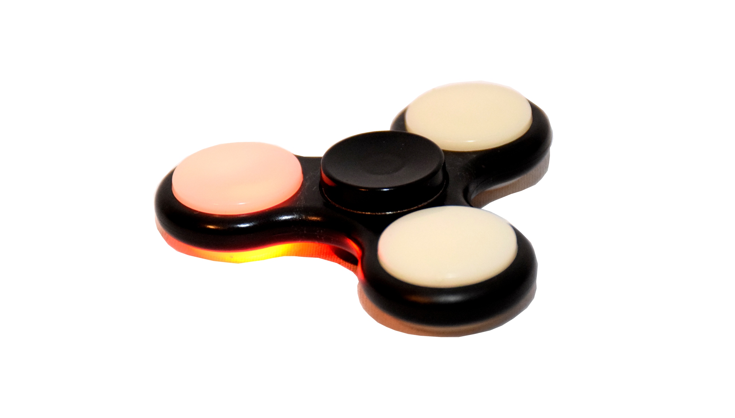 HAND FIDGET SPINNER LED CZARNY Marka inna