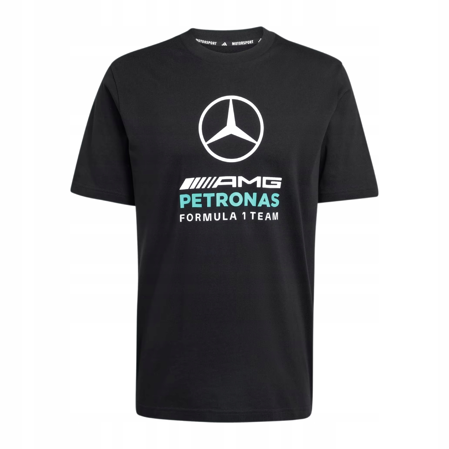 Pánské tričko černé Large Logo Mercedes Amg F1 2026 (XL)