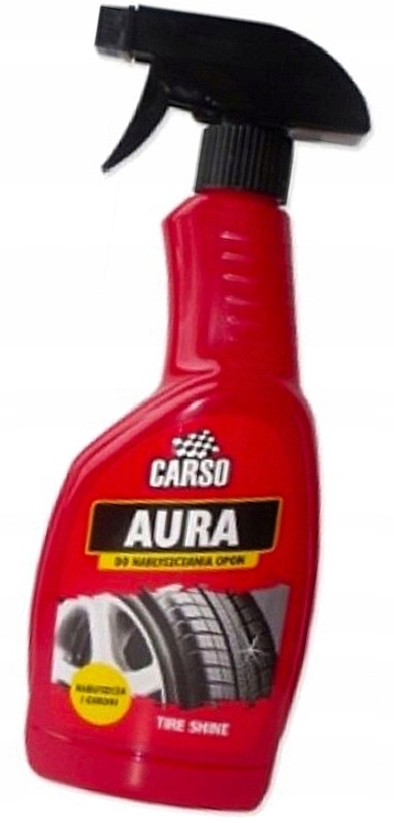 CARSO AURA NABŁYSZCZA 500ML OPONY GUMĘ PLASTIKI ZEWNĘTRZNE