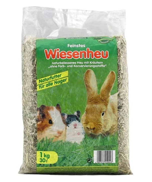 Levně 17X Erdtmann, Krmivo pro hlodavce, luční seno, 600 g