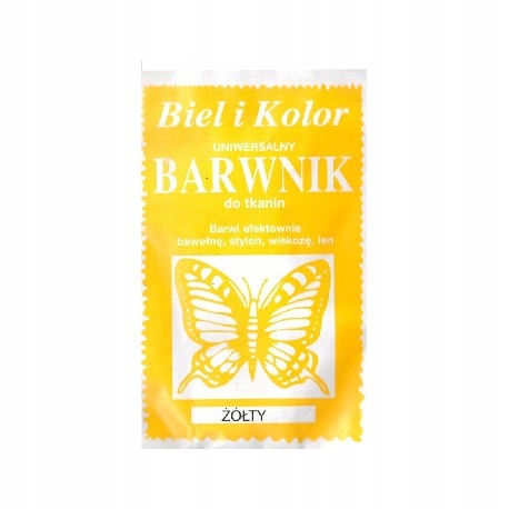 

Bk Barwnik do tkanin uniwersalny Żółty