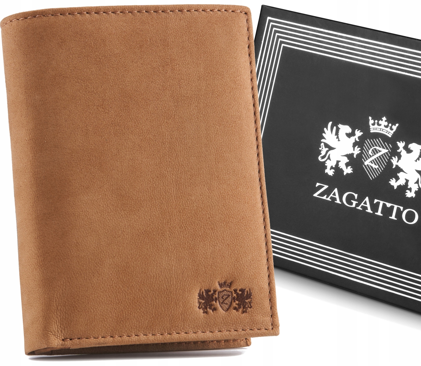 

Zagatto Skórzany portfel męski premium Rfid