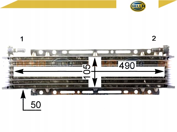 HELLA CHŁODNICA OLEJU [HELLA] Wersja Europejska