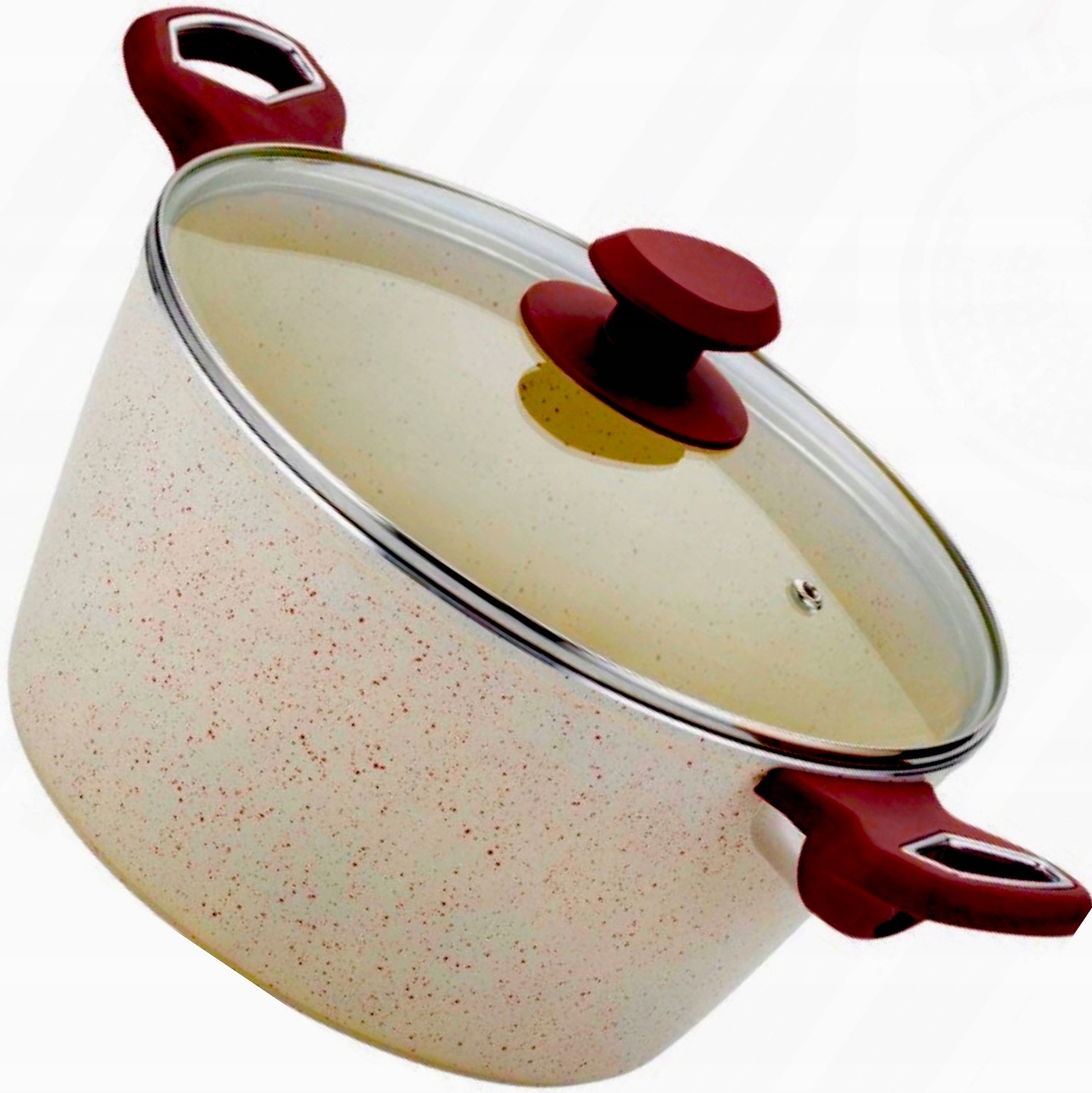

Garnek Granitowy Ceramiczny Indukcja 24 Z Pokrywką