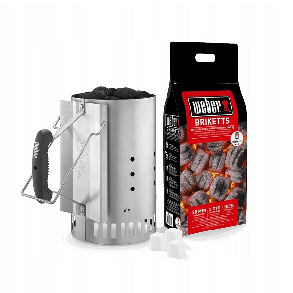 WEBER ANZUND SET MIT BRIKETTS