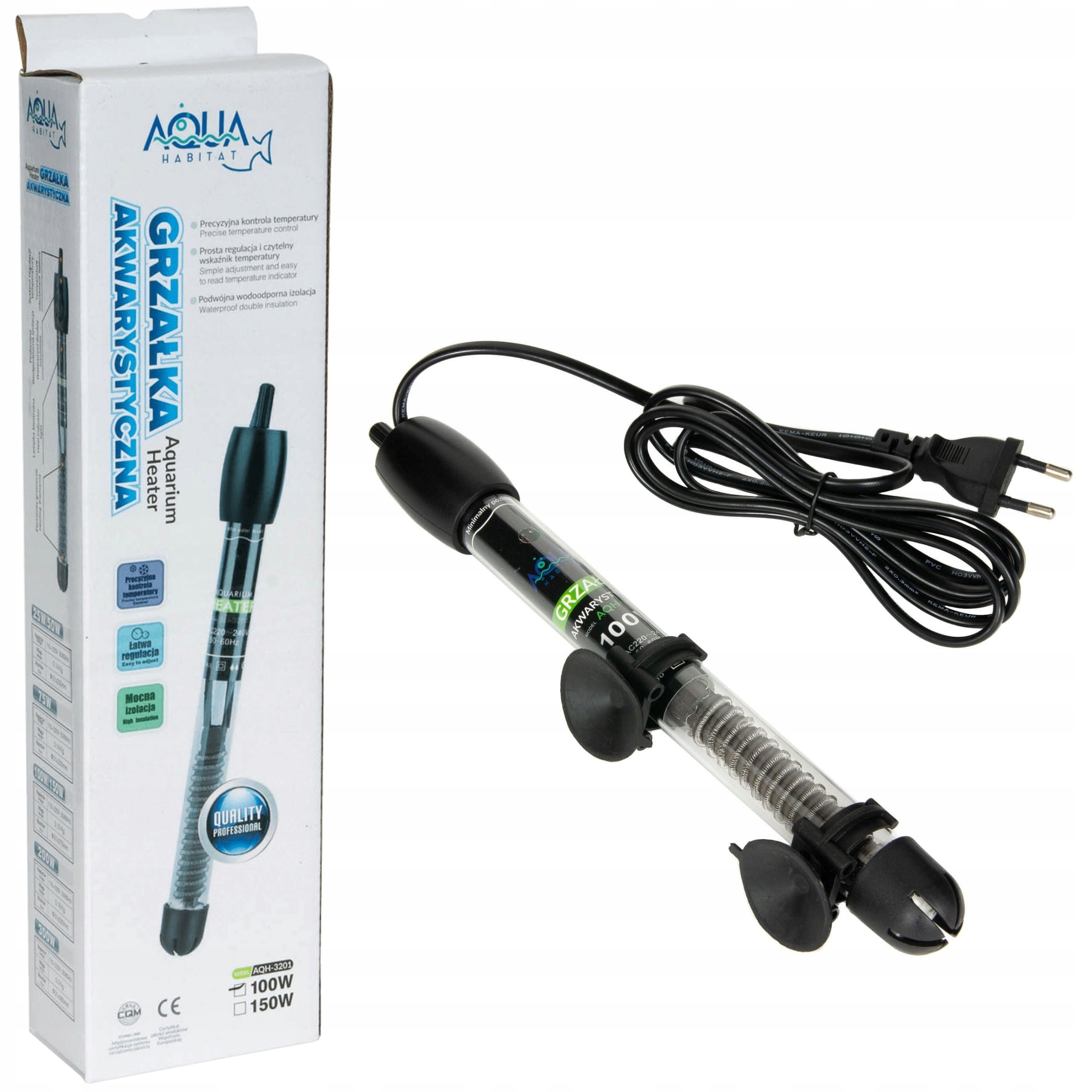 

Grzałka z Termostatem 100W Do Akwarium 50-120L