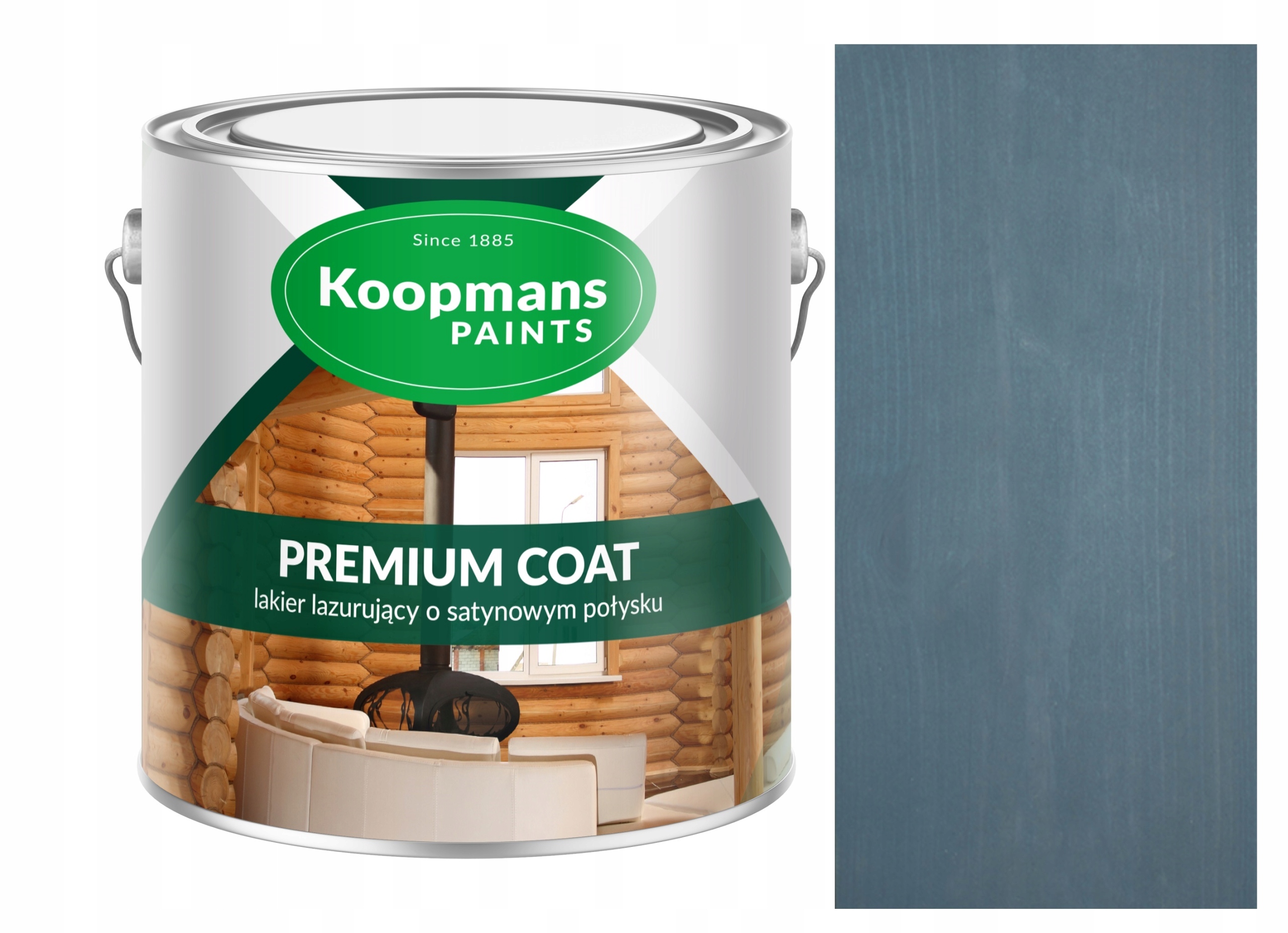 Koopmans Premium Coat 5L Akrylový Lak Na Drevo Sivý Oceľový 197