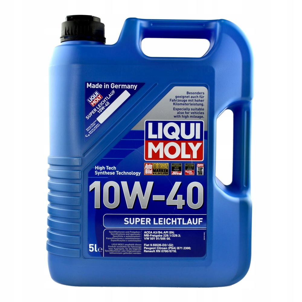 LIQUI MOLY SUPER LEICHTLAUF 10W/40 OLEJ 10W-40 5L
