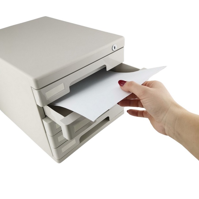 SZAFKA BIUROWA NA DOKUMENTY ZAMYKANA NA KLUCZ POJEMNIK NA BIURKO 5 SZUFLAD EAN (GTIN) 5902308740839