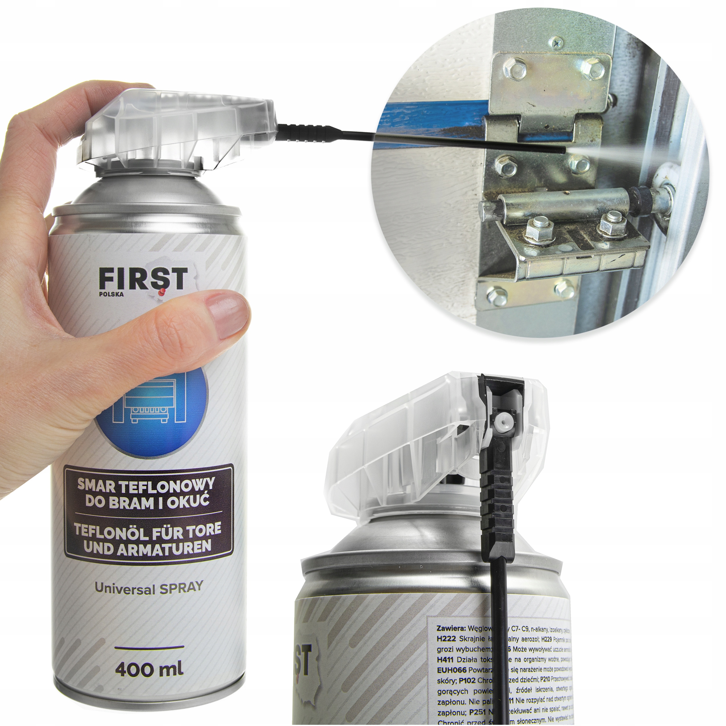 

Smar Do Zamków Bram Prowadnic Kłódek Spray 400 ML