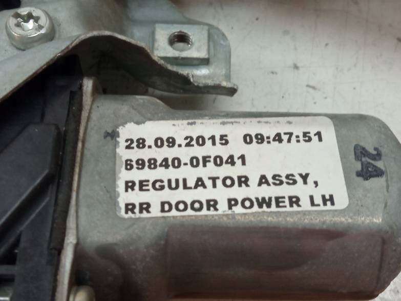 mechanism windows left rear part Toyota Verso and (2009- )