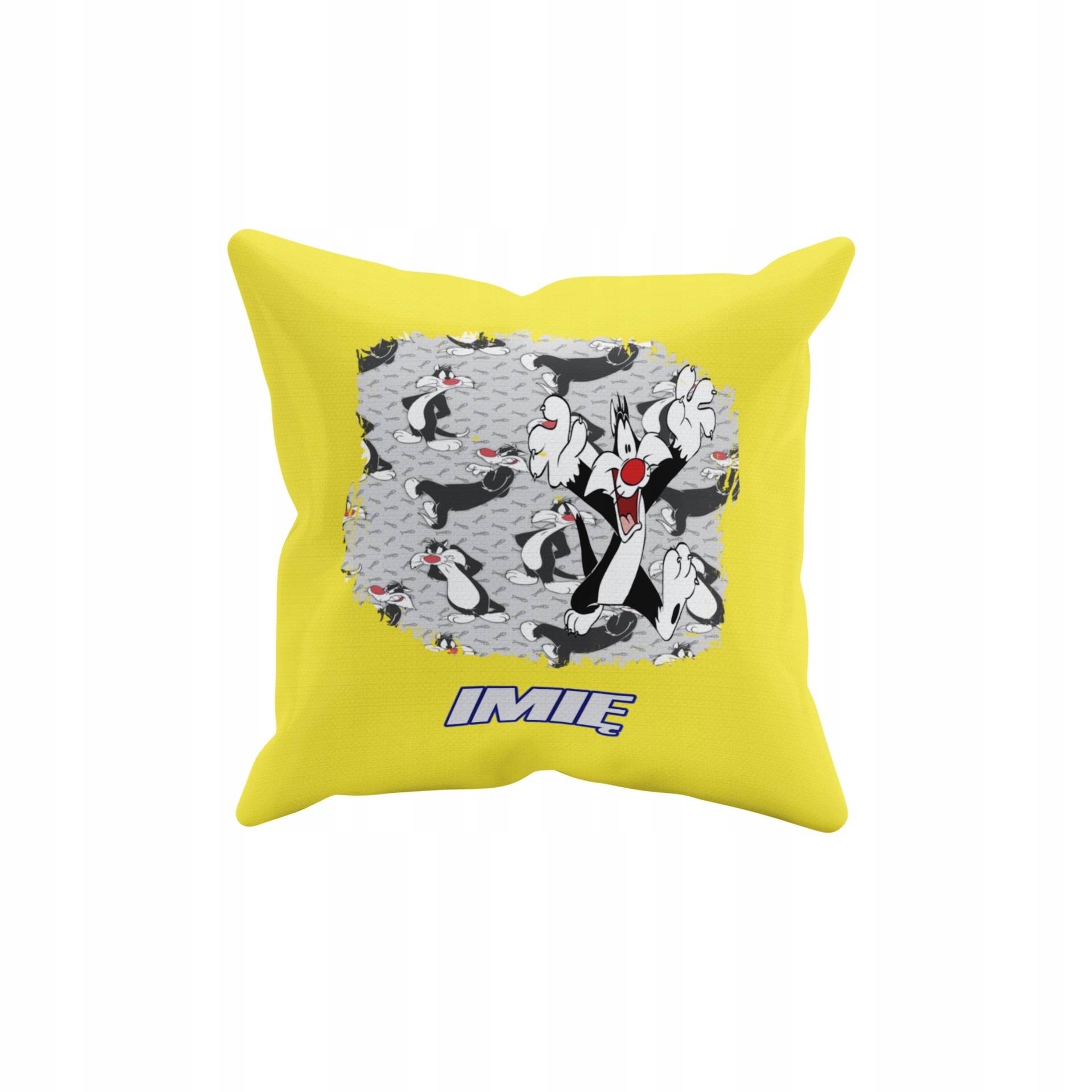 POSZEWKA NA PODUSZKĘ JAŚKA DO PRZEDSZKOLA KOT SYLVESTER + IMIĘ GRATIS Waga produktu z opakowaniem jednostkowym 0.5 kg