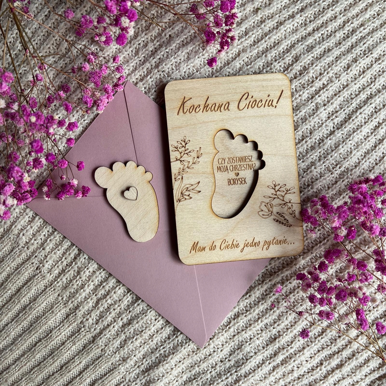 Ciociu CZY ZOSTANIESZ MOJĄ CHRZESTNĄ CHRZESTNYM Prośba do Chrzestnych Marka inna