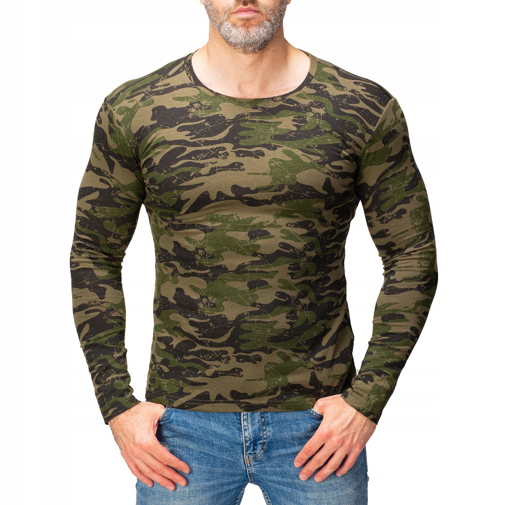 2099 roz. M MĘSKA BLUZKA LONGSLEEVE DŁUGI RĘKAW