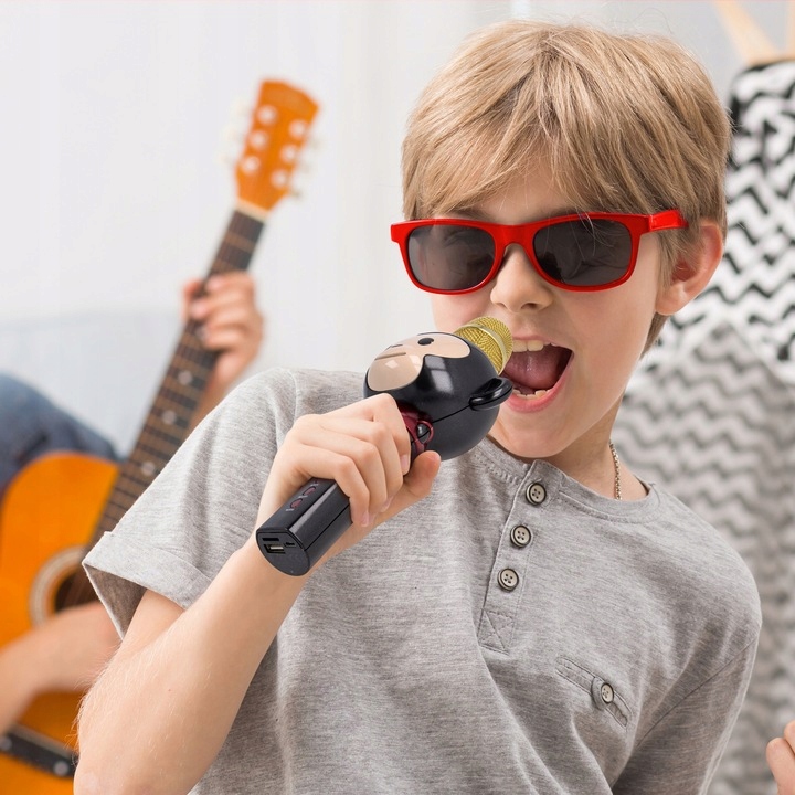 MIKROFON BLUETOOTH DO KARAOKE ŚPIEWANIA + GŁOŚNIK DLA DZIECI MAŁPKA Kod producenta OEM0200174