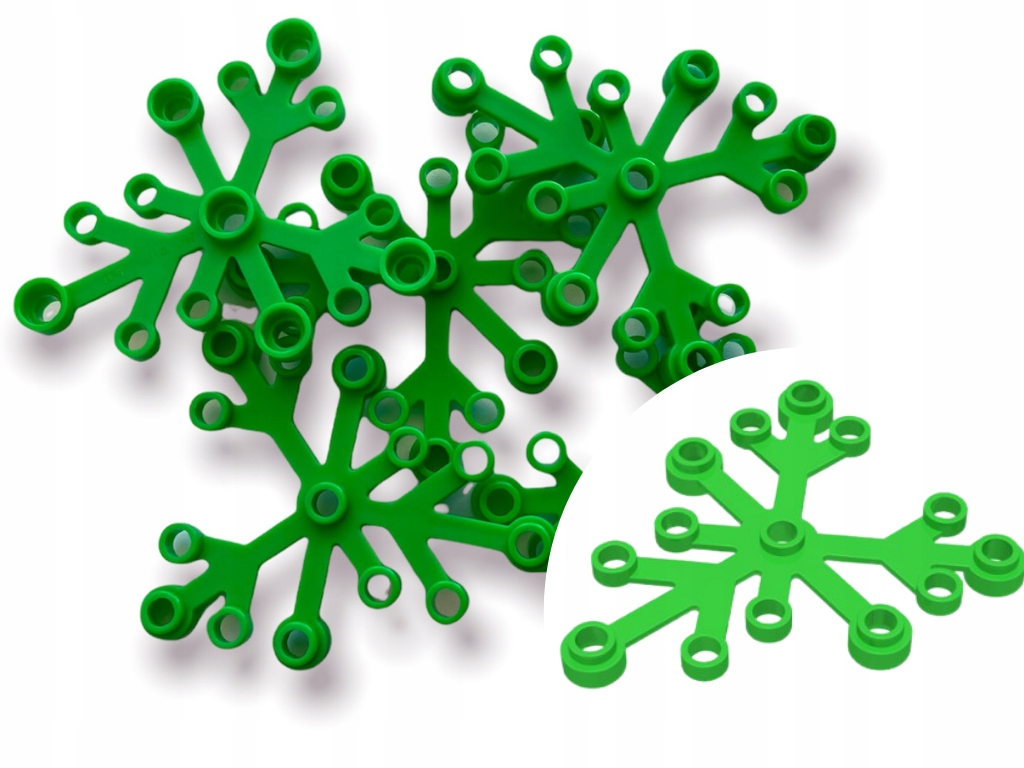 

Lego 2417 Roślina Liść 6x5 Bright Green 5szt