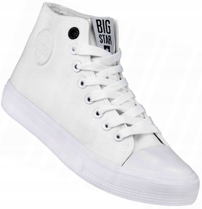 

Big Star FF174551 Klasyczne Białe Trampki Wysokie