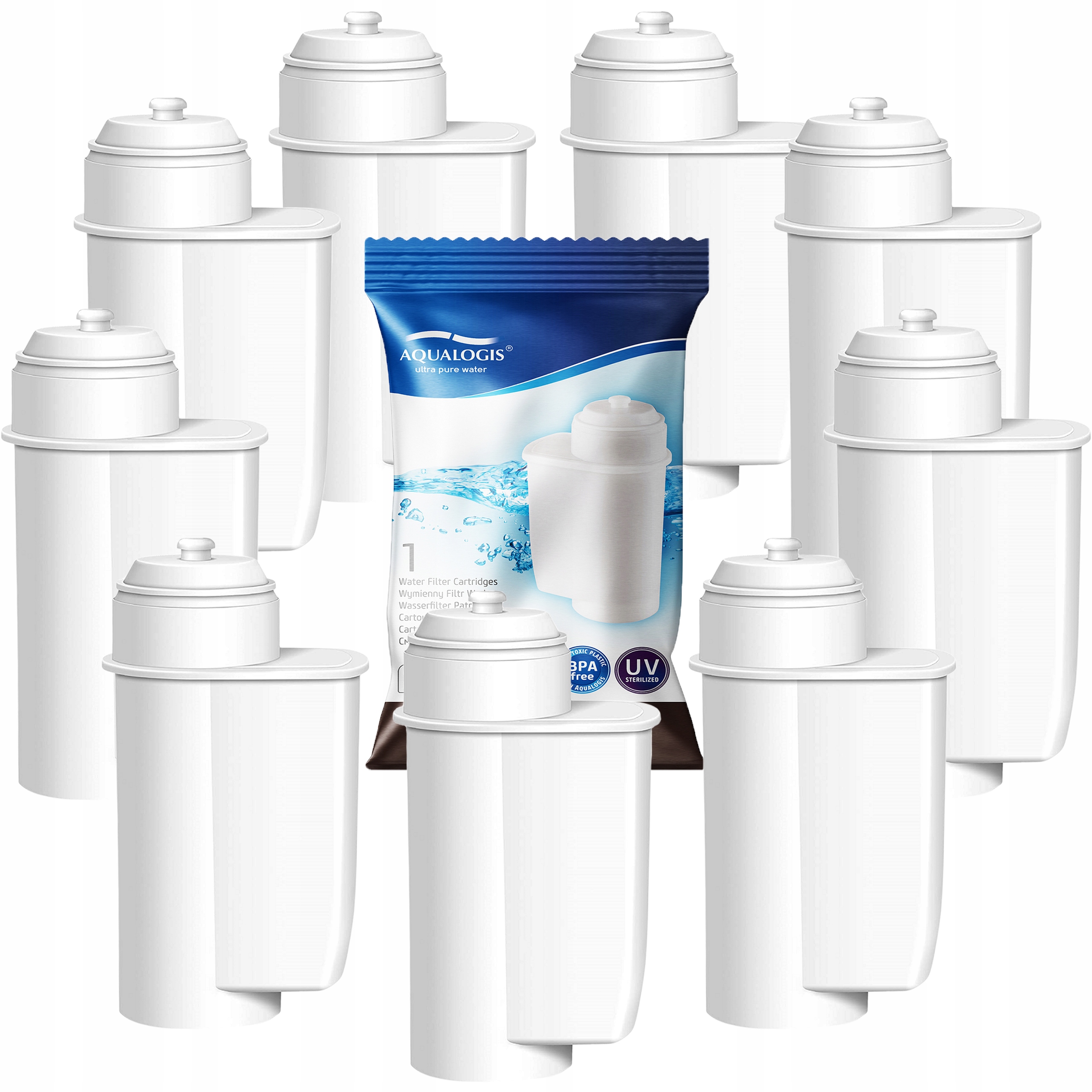 9x Filtr wody do ekspresu Siemens EQ6 Plus S500 S300 S700 S100 TE651209RW