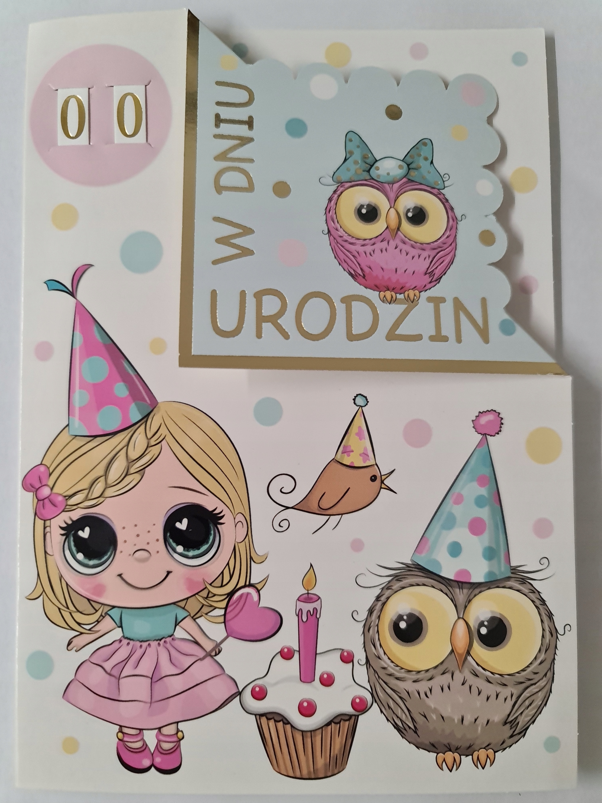 

Kartki urodzinowe dla dziecka z wymienną cyferką