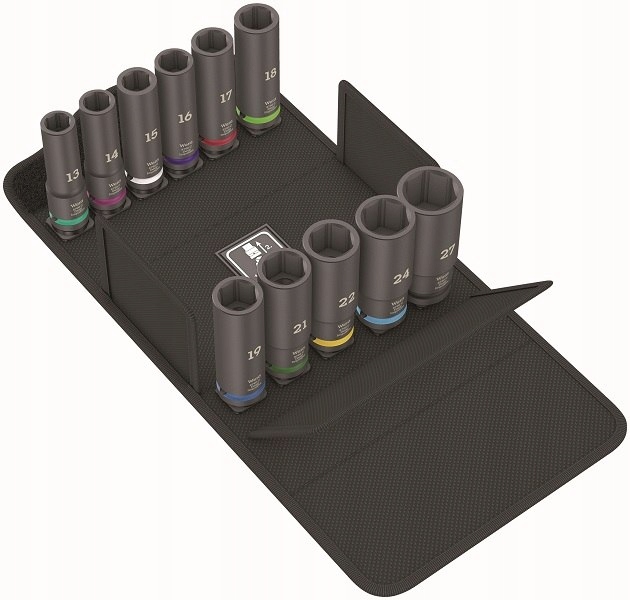 ZESTAW KLUCZY NASADOWYCH IMPAKTOR DEEP SET 1, 11CZ. WERA