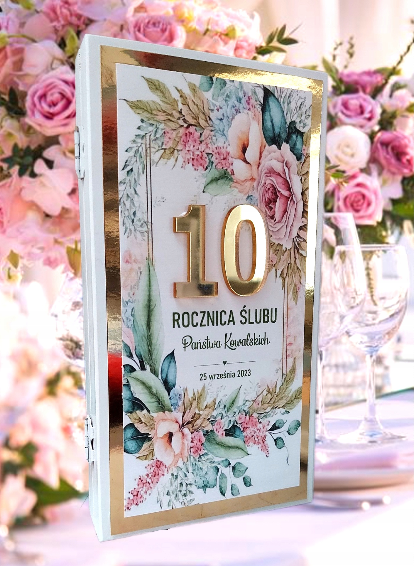 Prezent ROCZNICA ŚLUBU pudełeczko z dedykacją. Marka inny