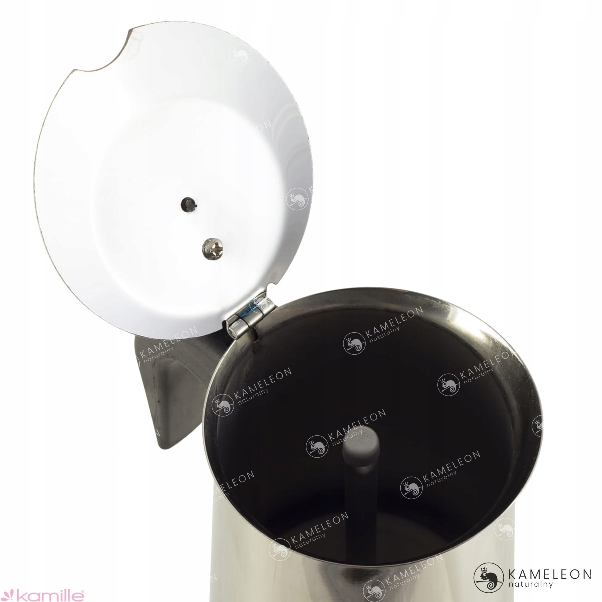 KAWIARKA EKSPRES ZAPARZACZ DO KAWY KAFETERKA NA 12 KAW 600ml stalowa srebrn Stan opakowania oryginalne