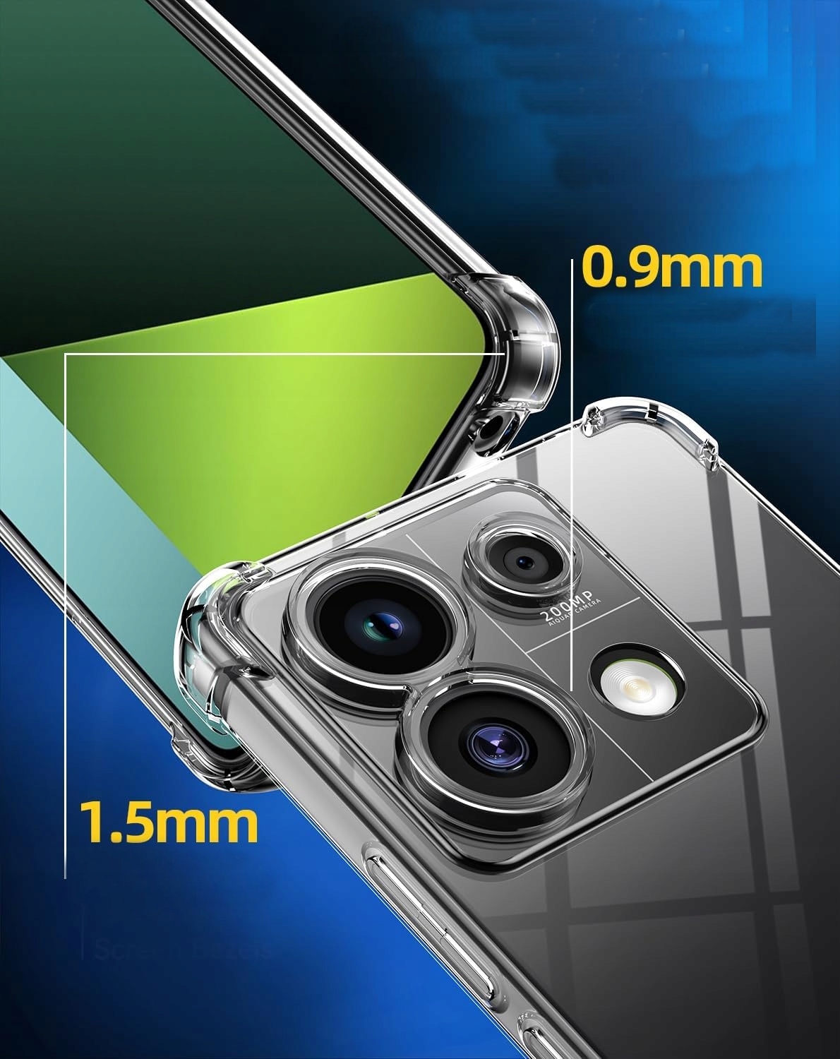 Etui do XIAOMI REDMI NOTE 13 PRO 5G ANTI SHOCK OBUDOWA CASE CLEAR 2X-SZKŁO Marka Sasal