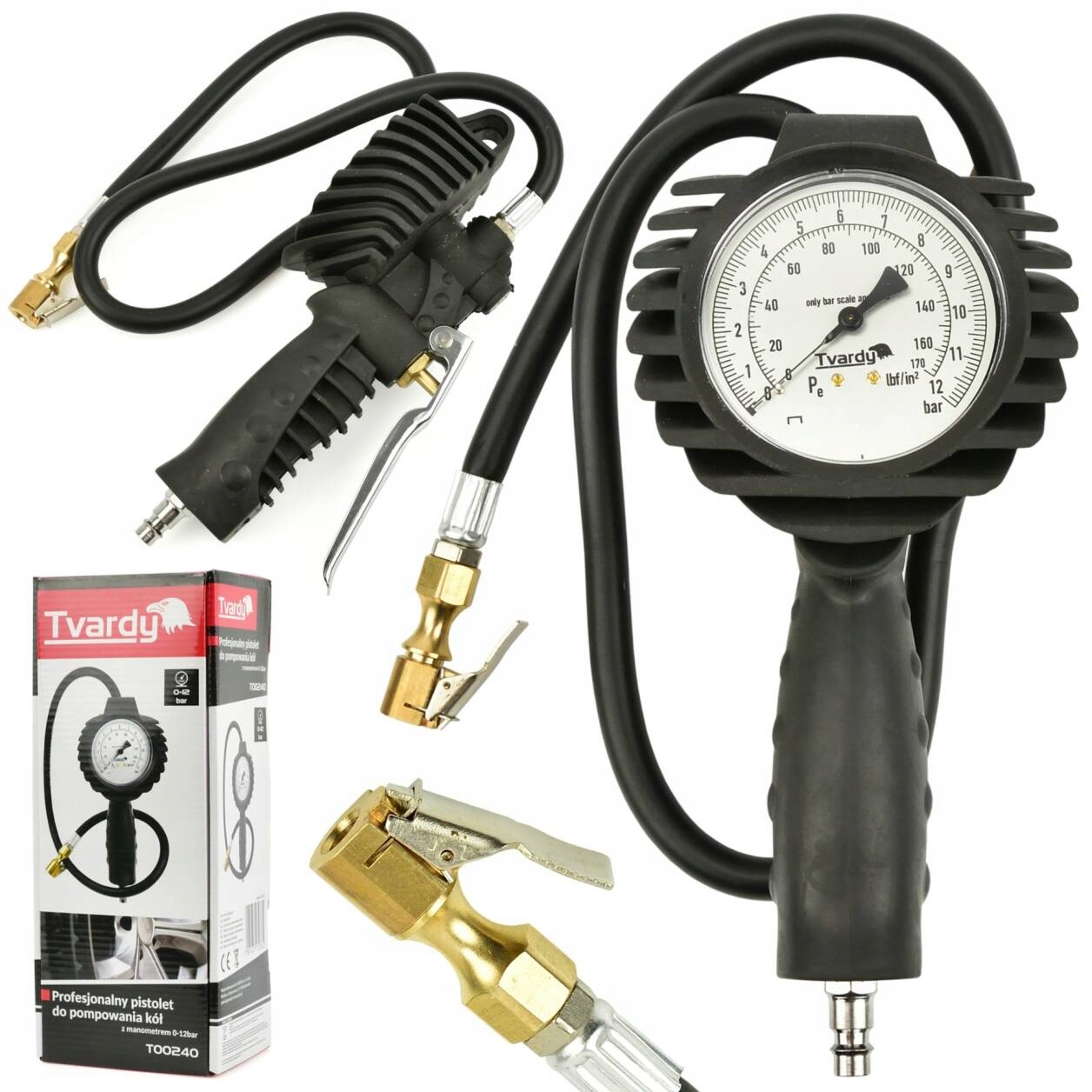 

Pistolet Do Pompowania Kół Z Manometrem 0-12BAR